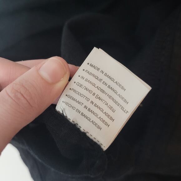 Island Passport Black Mens 3XLT Button Hawaiian Shirt Short Sleeved Linen Blend - Picture 14 of 14